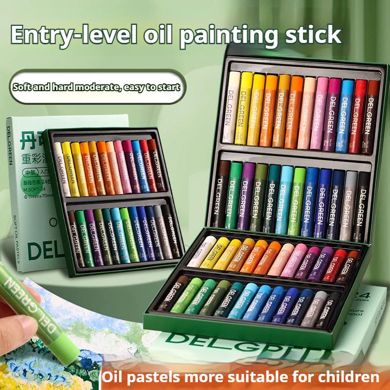 24/36/48/72 Colors Oil Painting Stick Set Heavy Color Ultra Soft Oil Pastel Children DIY Various Painting Style Art Supplies
