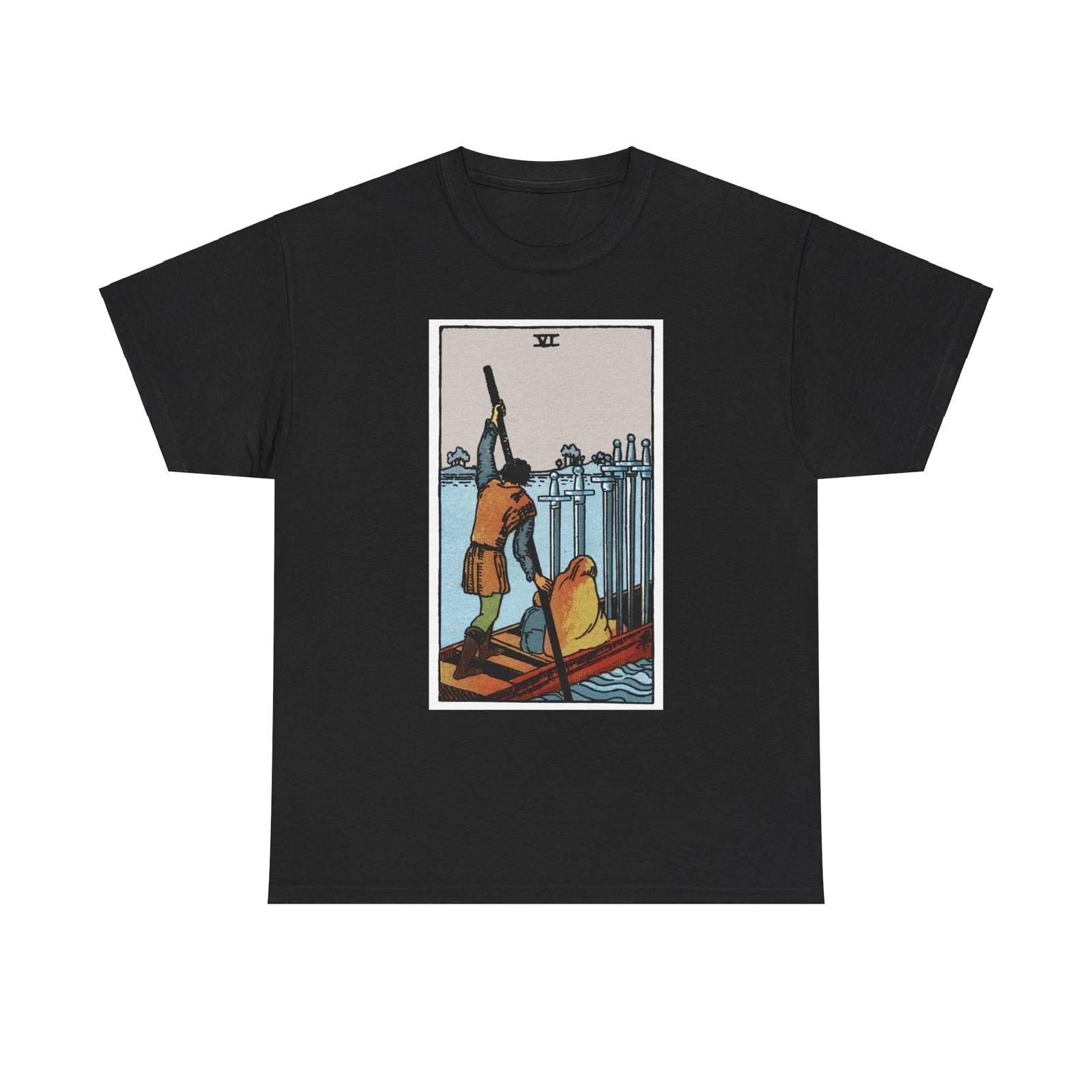 The 6 of Swords (Tarot Card) T shirt M
