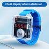 DIY Electronic Watch Kit LED Digital Tube Display Creative Soldering Project Transparent Case DIY Kit (Without Battery)