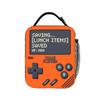 Boîte à lunch pour jeux vidéo pour garçons Enfants Sac à lunch isotherme Thème Gamer Portable avec bandoulière Sac fourre-tout réutilisable pour l'école