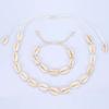 Natural Sea Shell Charm Bracelets Necklace For Women Men Summer Sandy Beach Handmade String Rope Hand-woven Shells Accessories