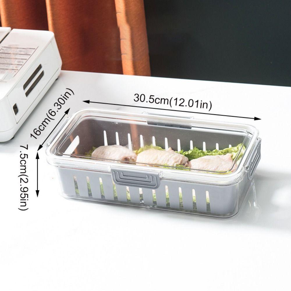 Removable Food Storage Containers Stackable Fruit Vegetable Storage Box Fresh-keeping Box  Freezer