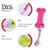 Vibrant Color Dog Chew Toys Teeth Cleaning Puzzle Sturdy Teething Cookies Shaped for Home Fadeless