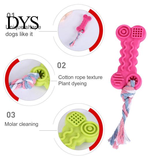 Vibrant Color Dog Chew Toys Teeth Cleaning Puzzle Sturdy Teething Cookies Shaped for Home Fadeless
