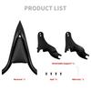 Motorcycle 16'' Detachable Rear Passenger Backrests Sissy Bar Pad For Harley Touring CVO Road King Electra Street Glide 09-2025