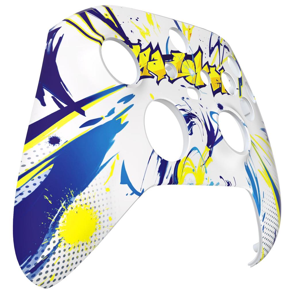 Coque avant personnalisée pour Xbox Series avec une façade Xbox Core à motifs non dans le X/S d'eXtremeRate, toucher doux (manette