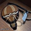 Brown Hot Air Balloon Leather Bag Charm Backpack Pendant High-End Handmade Keychain Cute