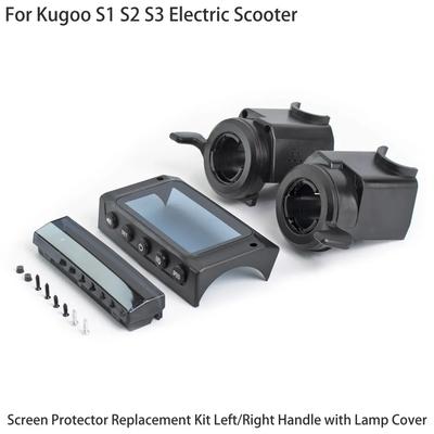 Screen Cover + Left / Right Thumb Handle Lamp + Lamp Housing Set for Kugoo S1 S2 S3 Electric Scooter Wear-resistant Screen Cover