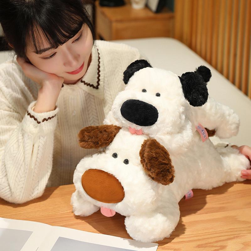 Sitting Puppy Dog Doll Plush Toy Teddy Dog Doll Children's Accompaniment Soothing Pillow Muppet Doll