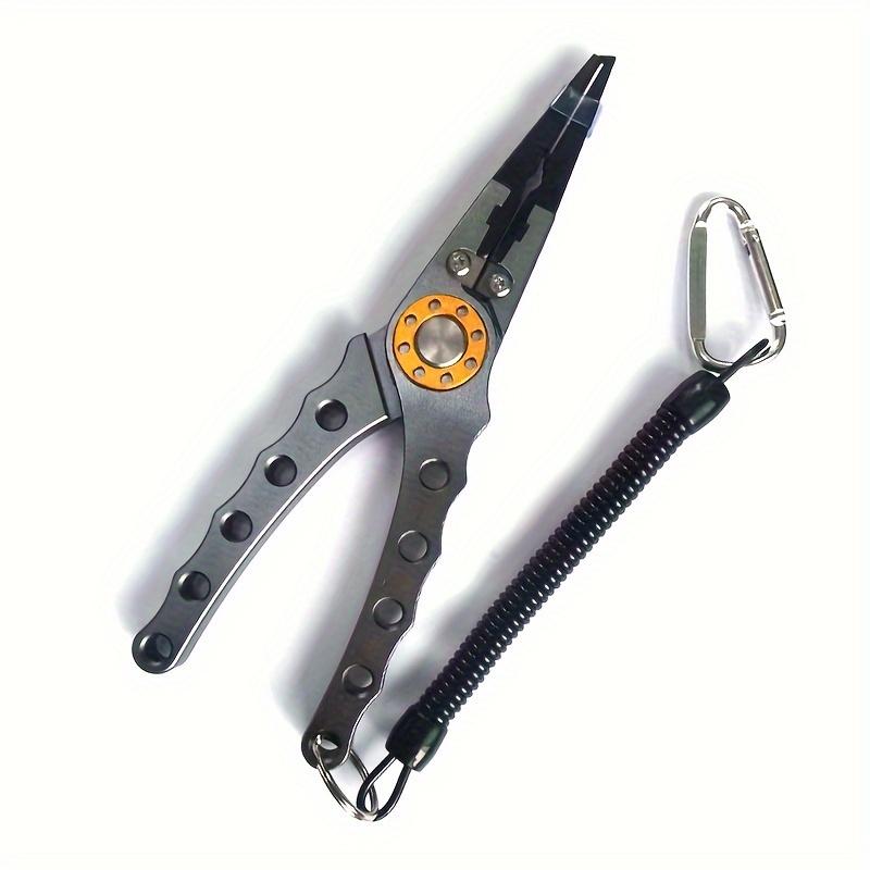 Multifunctional Fishing Pliers Outdoor Enthusiasts with Storage Bag Portable Open Loop Cutter with Lanyard Fishing Tool Self-locking Optional