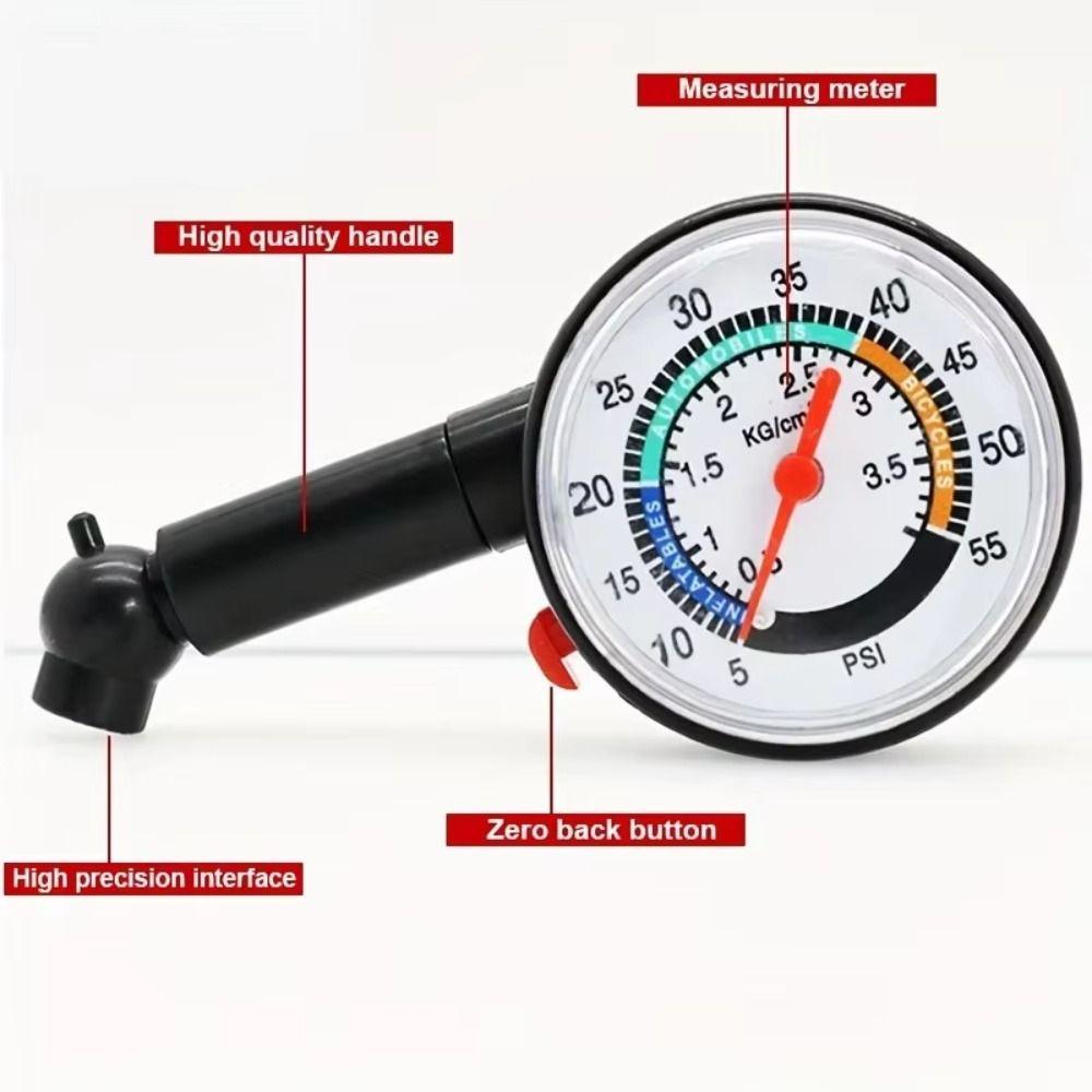 Pointer Design Tire Pressure Gauge Analog Gauge Auto Tire Inflation  Vehicle Tire Monitoring