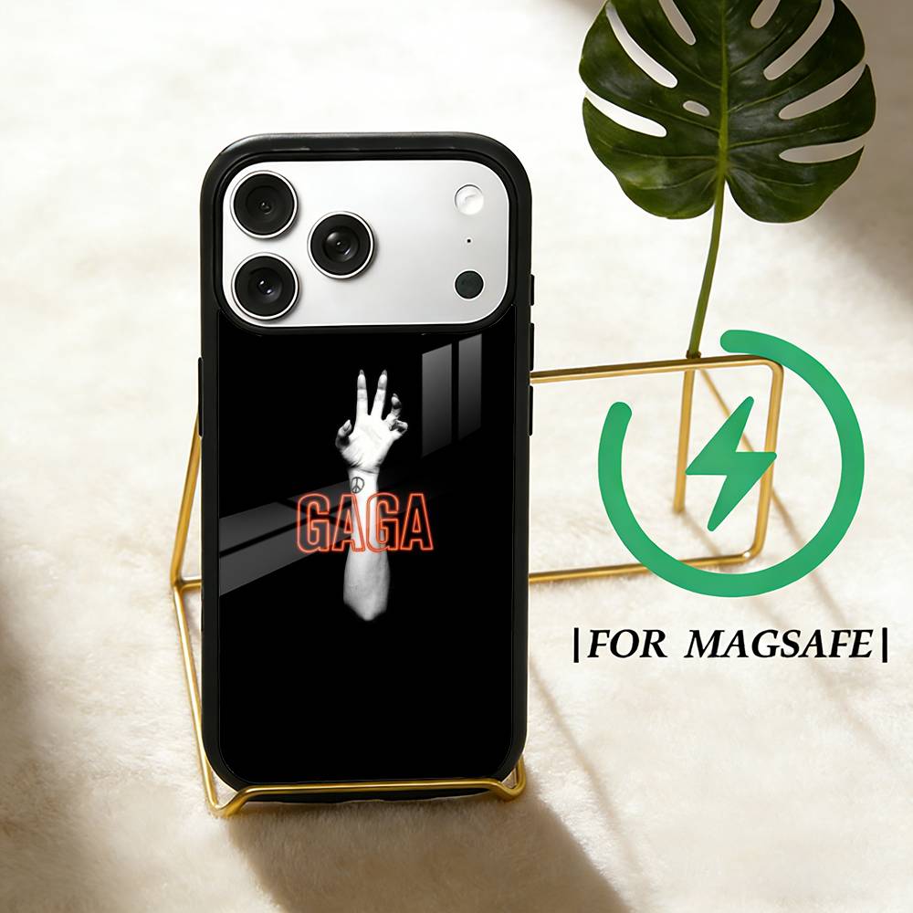 

L-Lady Singer G-Gaga Phone Case For iPhone 17,16,15,14,13,12,Plus,Pro,Max For Magsafe Magnetic Wireless Charge iPhone16PRO