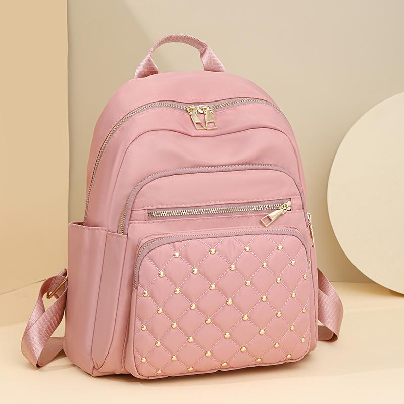 Рюкзак женский рюкзак дорожный водонепроницаемый маленький мешок коричневый — фото 10