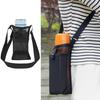 Držák na láhev s vodou s nastavitelným ramenním popruhem Přenosný nosič láhve ze síťoviny Outdoor Camping Cyklistika Crossbody Pouzdro na láhev na vodu