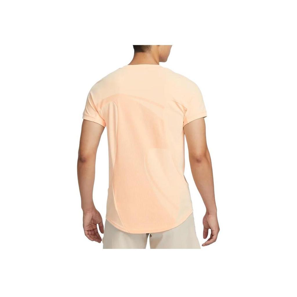 Nike Men's Dri-FIT ADV Rafael Nadal Tennis Short-Sleeve Top Ice Peach DV2878-801