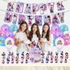 Demon Hunters Disposable Party Cutlery Set Tableware Banners Balloons Birthday Decoration Korean Kpop Anime Party Supplies