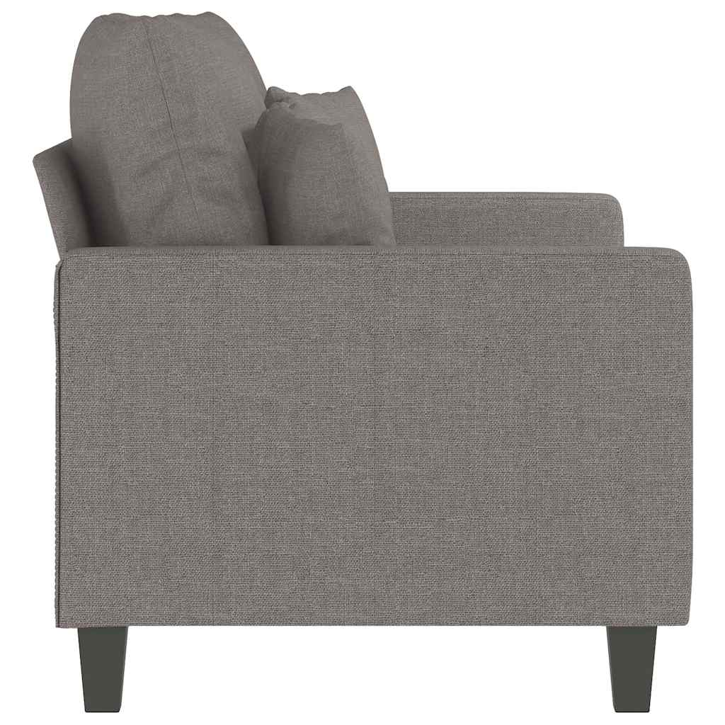 Vidaxl 2-Seater Sofa, Taupe Color, 120 Cm, Upholstered In Fabric