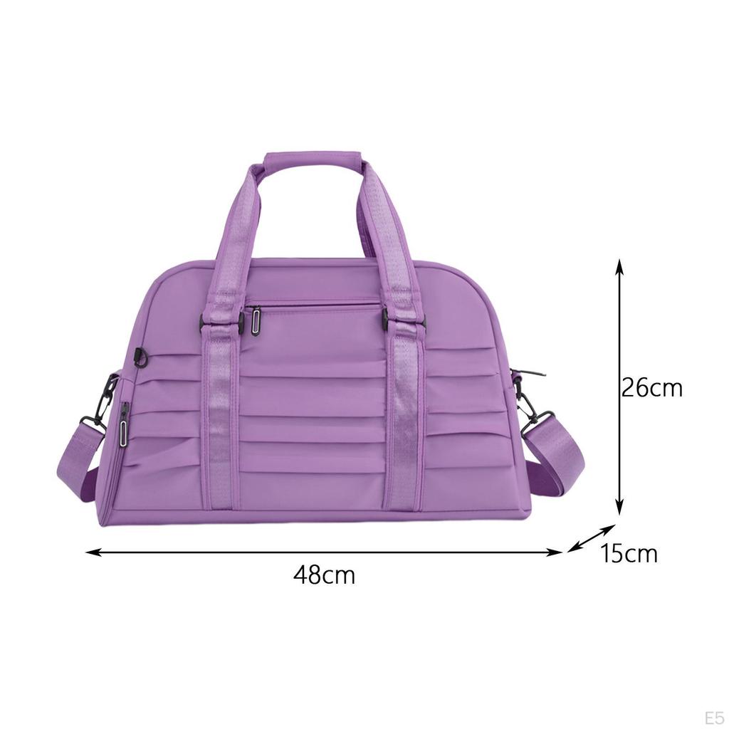 Gym Duffle Bag for Sports with Compartment Shoes, Adjustable Crossbody Strap Travel
