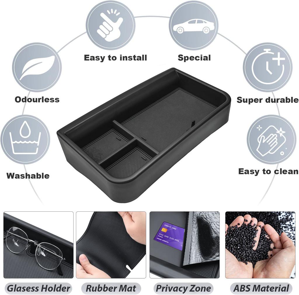 Center Console Dashboard Organizer for 2025-2026 Ford Explorer 13.2-Inch Behind Screen Dash Board Tray Phone Holder Accessories