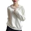 Women's Velvet Lace Design Hooded Knit Sweatshirt - Slimming Gentle Style