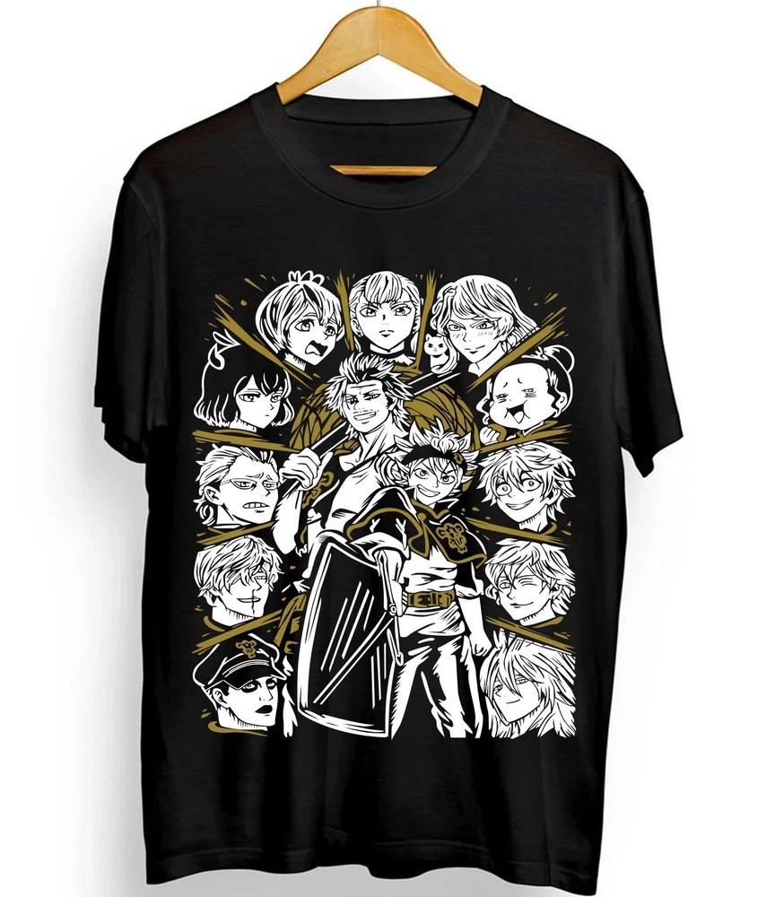 Black Clover Tshirt Asta Yuno Kawaii Anime Unisex10 S