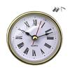 Round 65mm Round Clock Insert with White Face and Gold/Silver Trim for Home and Office Use