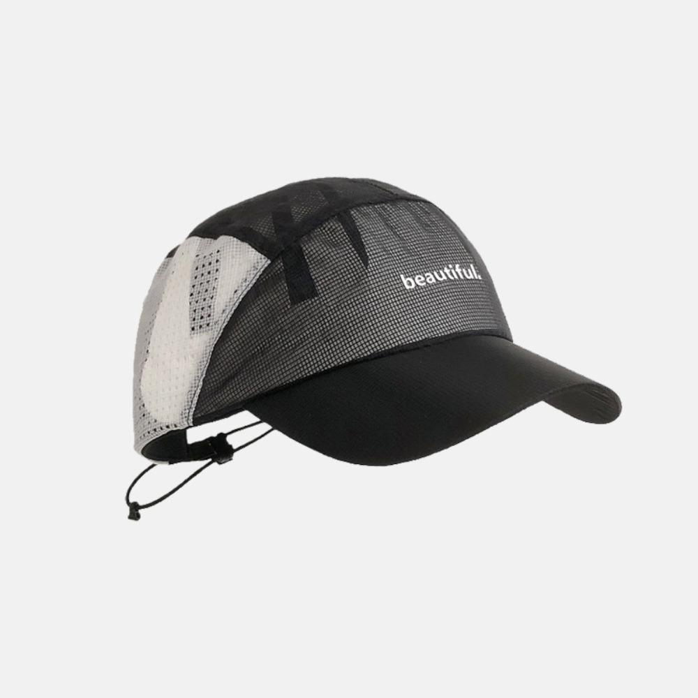 New Design Breathable Baseball Hat UPF 50+ Quick Dry Outdoor Hat Foldable Adjustable Sun Protection Cap Outdoor чёрный