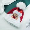 Trendy Santa Claus Beanie Hat Windproof Elk Knit Hat Wool Hat All-match Winter