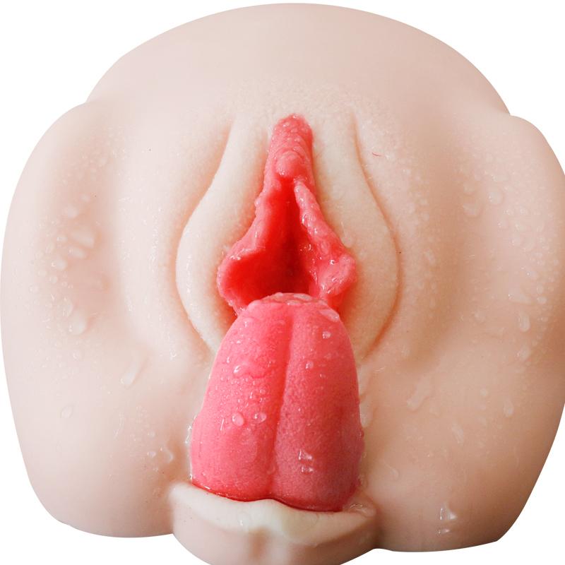 Men's Masturbator Inverted Model Oral Sex Big Ass Soft Tongue Vagina Real Skin Feel Sex Toy