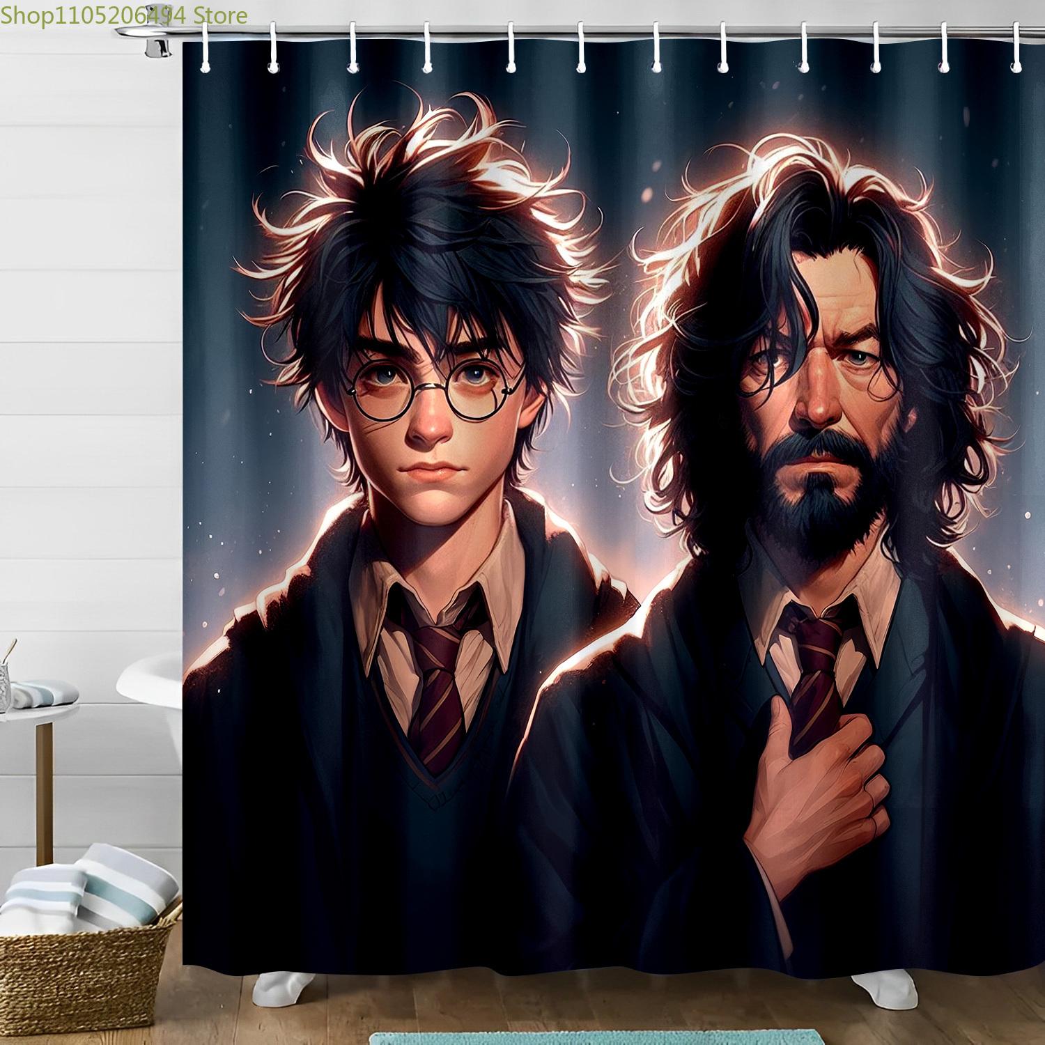 

Shower Curtain Featuring Anime-Style Designs Inspired by Warner Bros., Perfect for Valentine S Day Bathroom Decoration, Made f 90x180cm