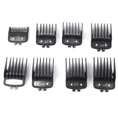 Electric Hair Cutter Limit Comb Set Gradient Carving Caliper Fine Cut Round Combsblack