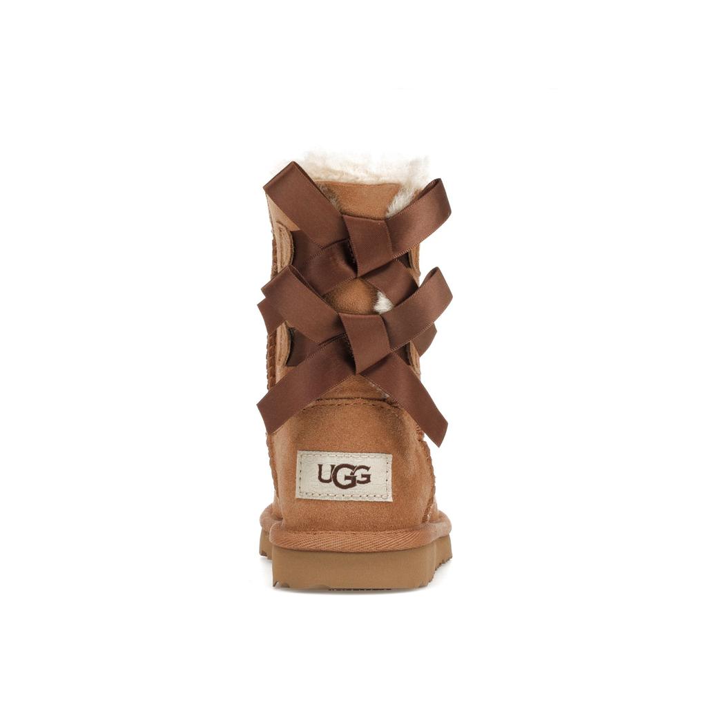 UGG Bailey Bow II Stiefel Kastanie (Kleinkind) Kinder Sneaker 1017394T-CHE