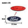Car Front Head Hood Bonnet Logo Rear Trunk Badge Sticker For Ford Mondeo Focus Fusion MK2 MK4 F150 Emblem Styling XR2