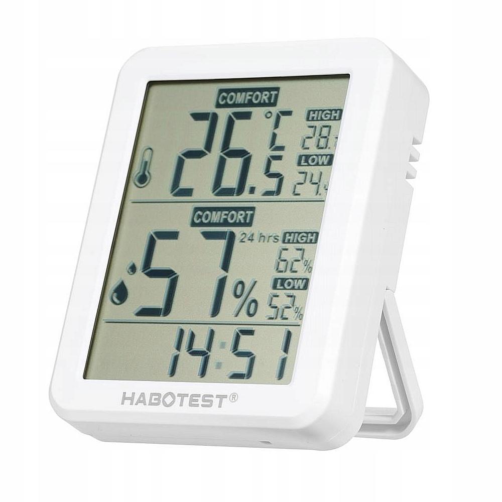 Thermo-Hygrometer Temperature Humidity Measurement Easy To Read Large Screen Habotest
