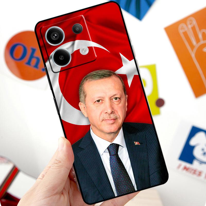 Turkey Recep Tayyip Erdogan Funda For Xiaomi Redmi Note 14 Pro 10 11 12 13 Pro 11S 12S Case For Redmi 15 14C 12C 10C 13C