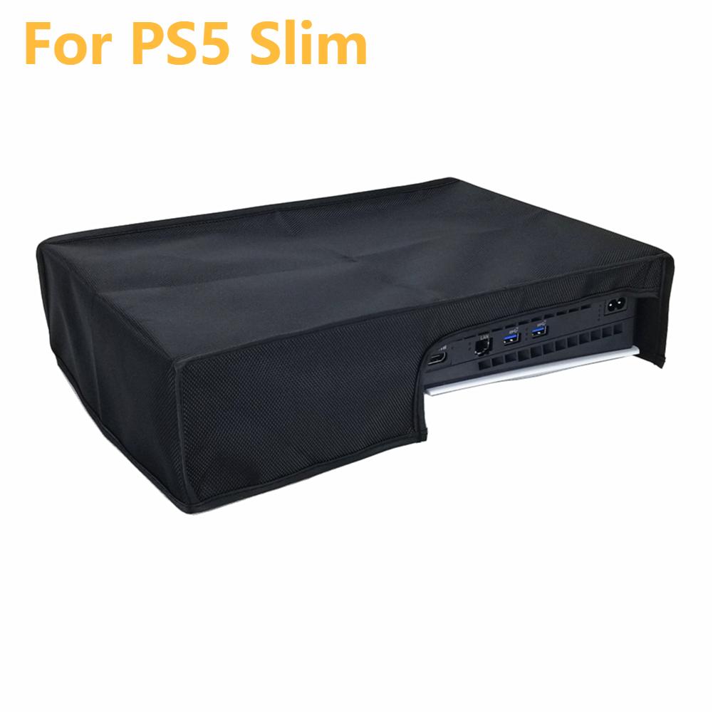 For PS5 Slim Vertical/Horizontal Dust Cover Anti-Scratch Protector Waterproof Dustproof Cover Sleeve for Playstation 5 Slim/PS5