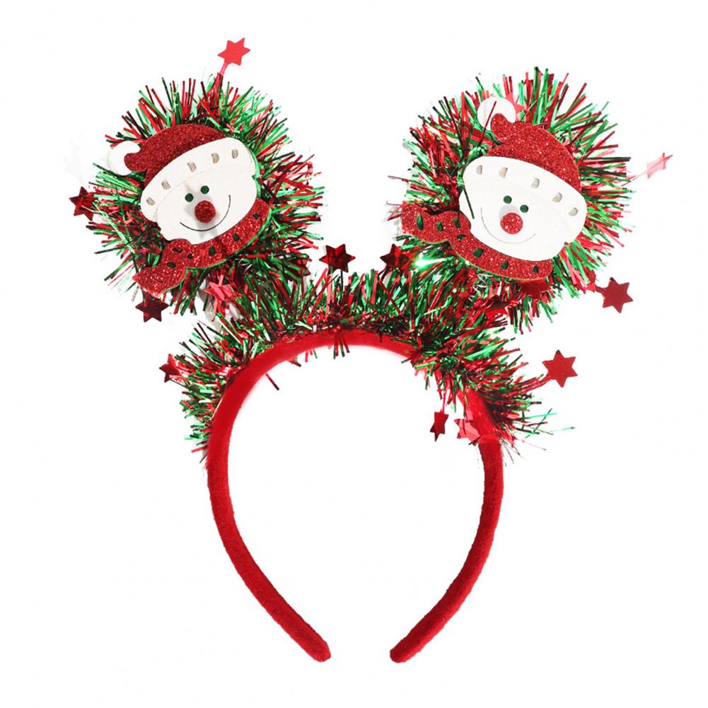 

Festive Headband Festive Christmas Headbands for Women Girls Holiday Tree Reindeer Snowman Bell Hair Accessories with for 2026