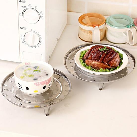 Stainless Steel Steamer Rack Insert Stock Pot Steaming Tray Stand Cookware