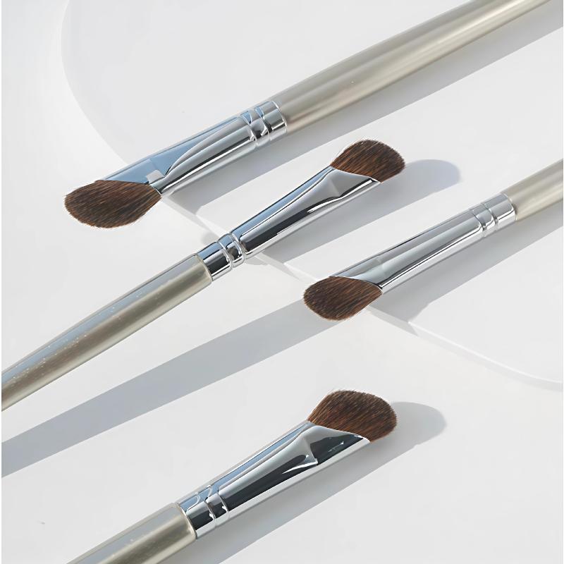 2Pcs Sickle Shaped Nasal Shadow Brush Soft Bristles For Daily Professional Makeup Use Beauty Tool