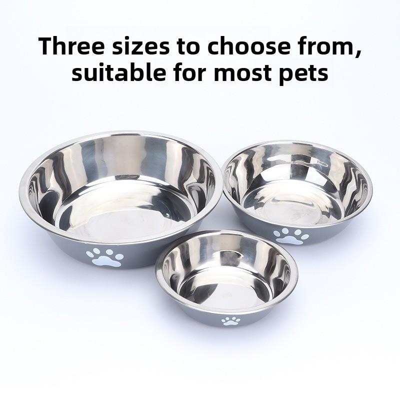 Cute Dog  Feeding Bowls for Small Medium Large Dogs Water Bowls Stainless Steel Small Dog Food Bowl Large Capacity Pet Food Bowl