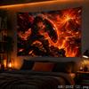 Moon Galaxy Anime Girl Aesthetic Tapestry Colorful Cosmic Fantasy Wall Hanging Teen Dorm Bedroom Otaku Home Decor