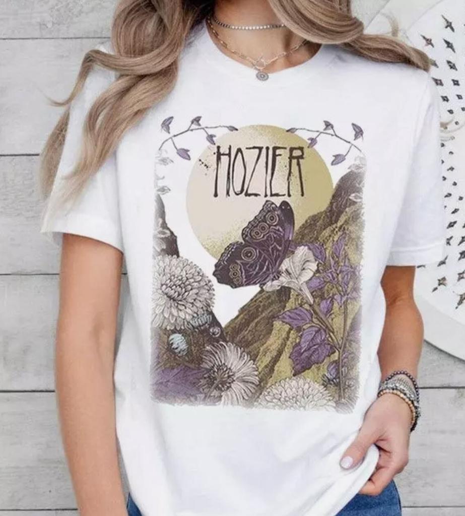 Maglietta Retro Hozier, Maglietta Unreal Unearth tour 2024, T-shirt Vintage Hozier