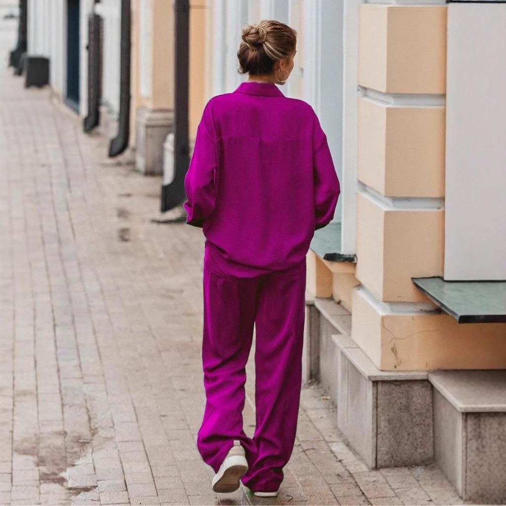 Ensemble de chemise pour femme urbain transfrontalier 2025