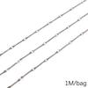 Chaîne Cœur en Acier Inoxydable de 0,5/1 Mètre Chaîne Cubaine Chaîne Punk de Base pour la Fabrication de Colliers Bracelets Bijoux Accessoires