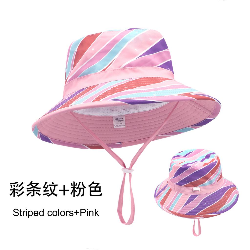 Adjustable Kids Fishing Cap Summer Sun Protection Hat Unisex Outdoor Breathable Mesh Various Colors for Children