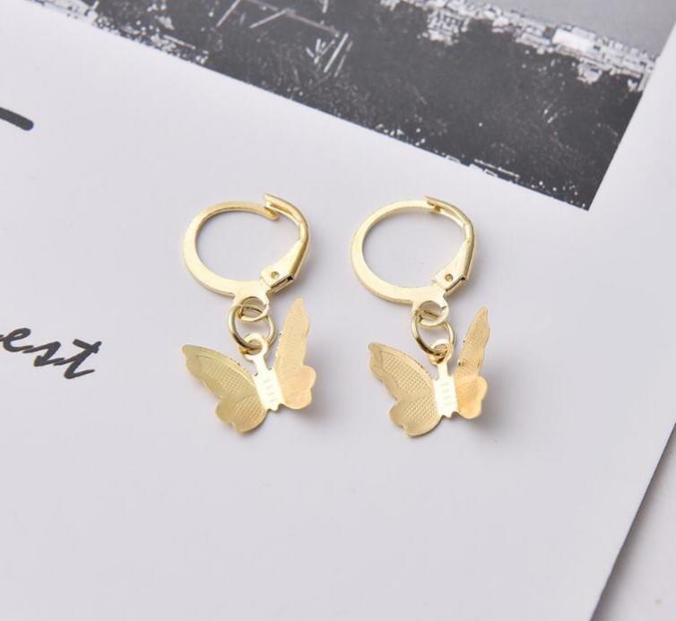 Модный набор браслетов и ножных браслетов с подвесками-бабочками: Элегантный полый дизайн для европейского и американского стилей