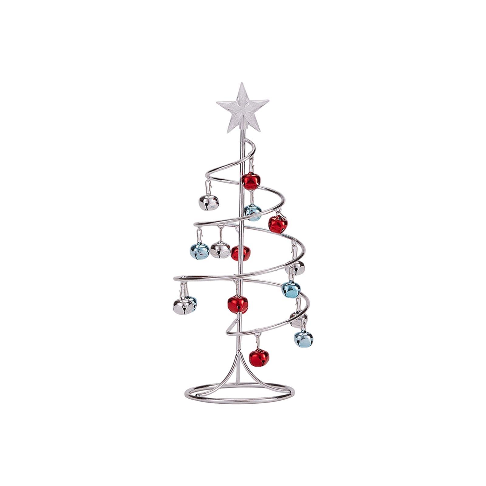 

Миниатюрная кованая железная рождественская елка-колокольчик, настольная имитация рождественской елки, витрина, рождественское украшение для вечеринки. One Size