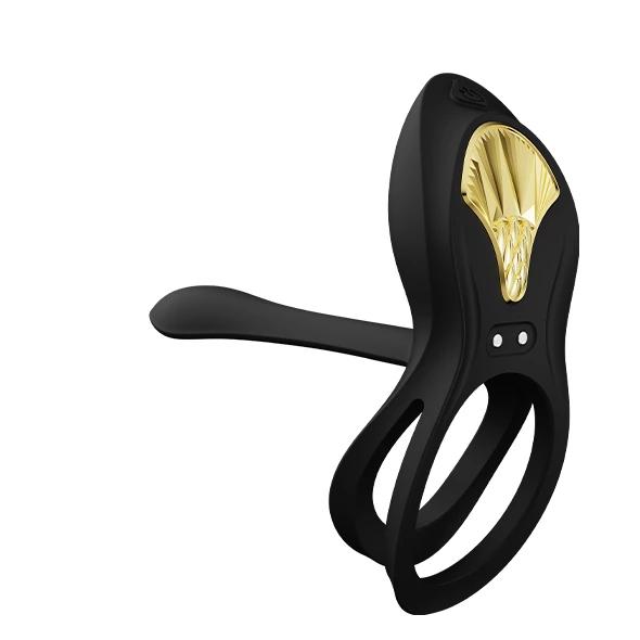 Zalo - Bayek Vibrating Penis Ring with Remote Control Black