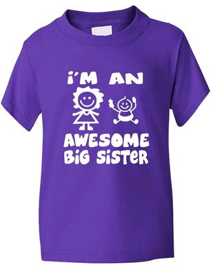 Tolles Geburtstagsgeschenk für die große Schwester Lustiges Kinder T-Shirt Alter 1-13