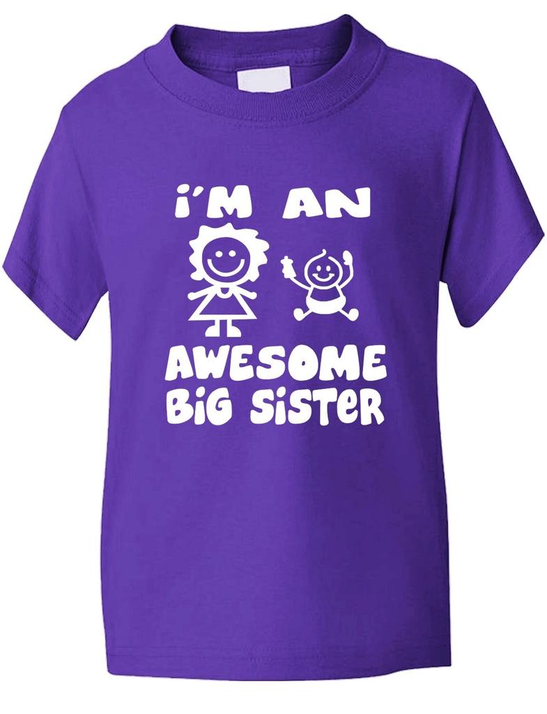 Tolles Geburtstagsgeschenk für die große Schwester Lustiges Kinder T-Shirt Alter 1-13